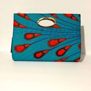 Oversized Clutch African Print